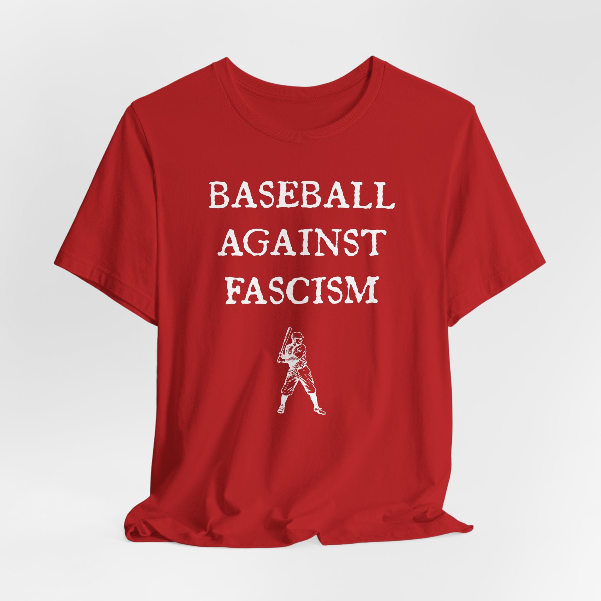 Baseball Against Fascism Unisex Jersey Short Sleeve Tee