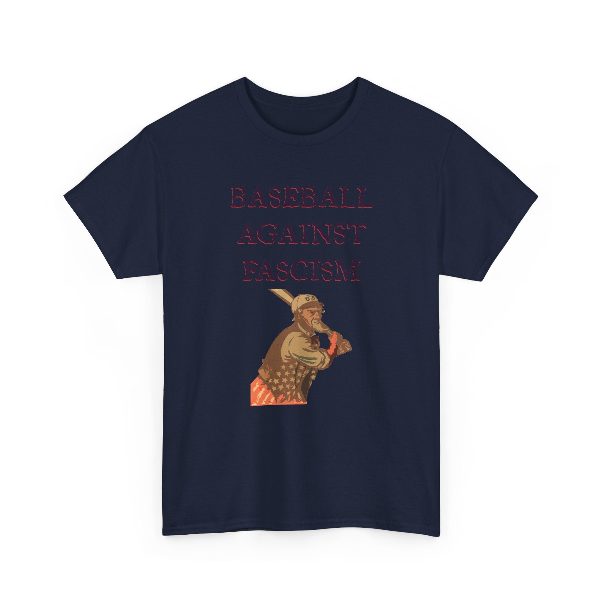 Unc Sam Baseball Against Fascism Tee