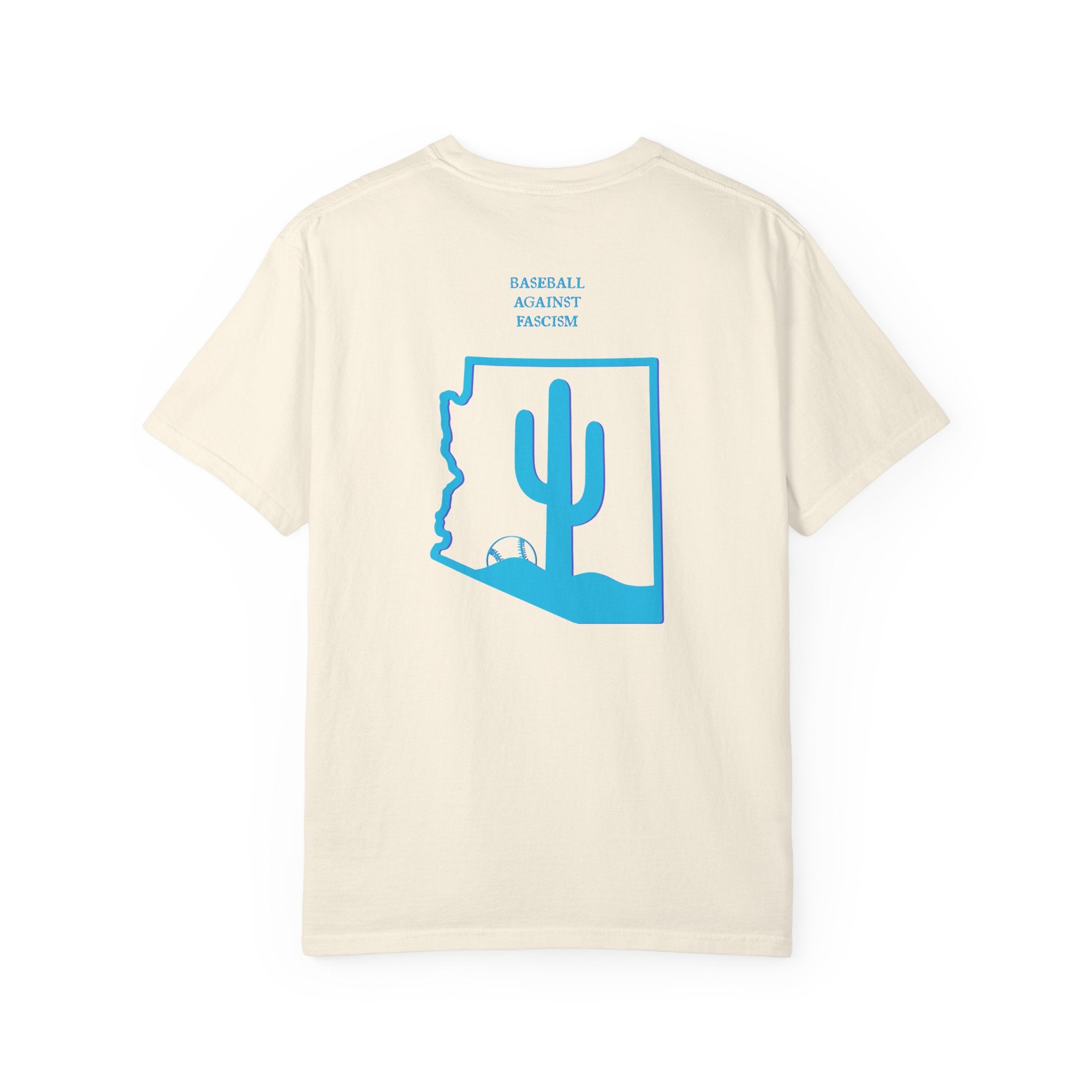 Arizona Baseball Against Fascism Unisex Garment-Dyed T-shirt