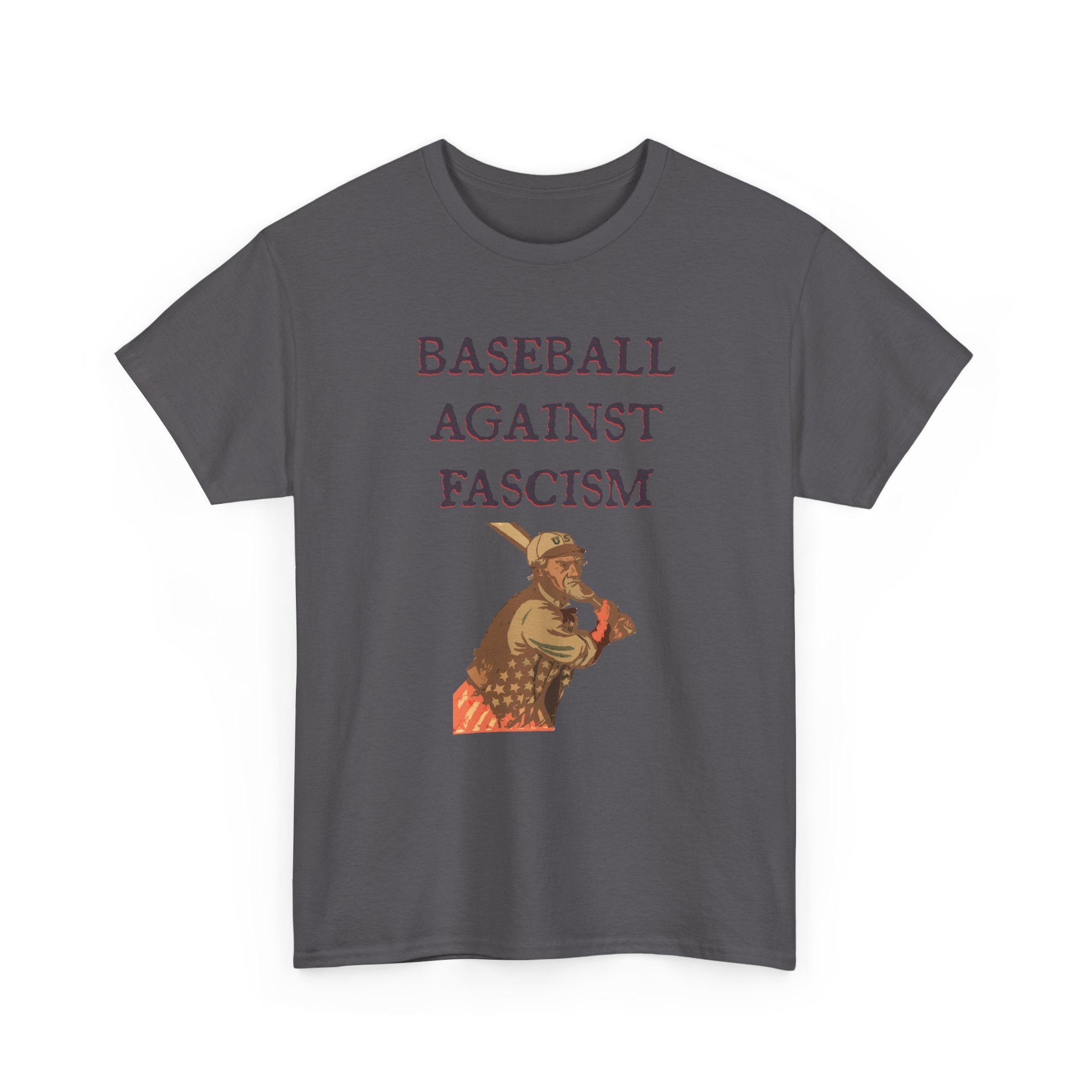 Unc Sam Baseball Against Fascism Tee
