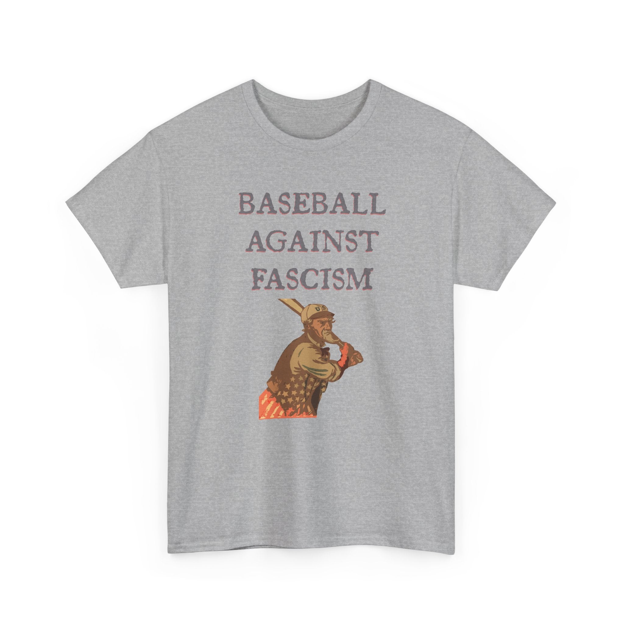 Unc Sam Baseball Against Fascism Tee