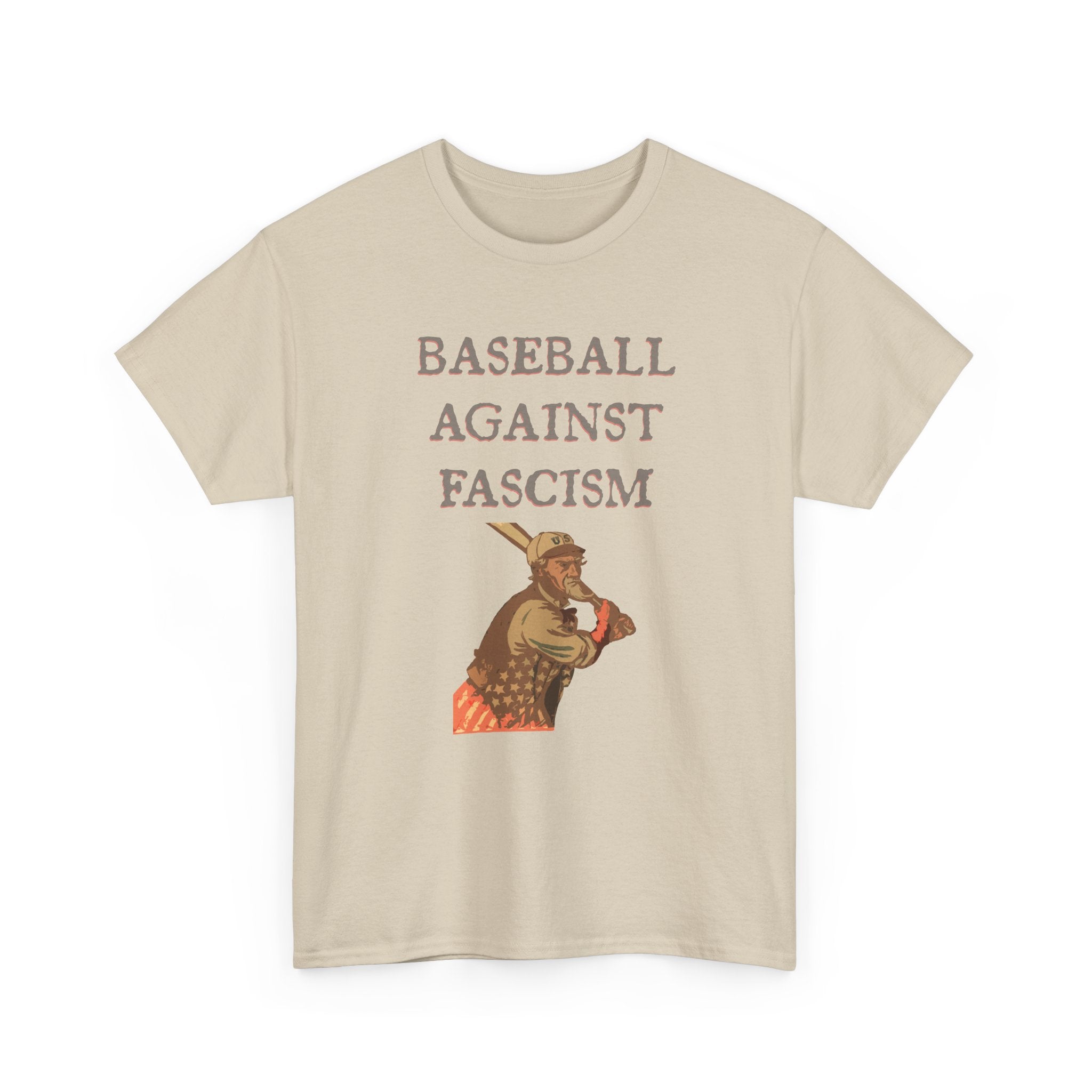 Unc Sam Baseball Against Fascism Tee
