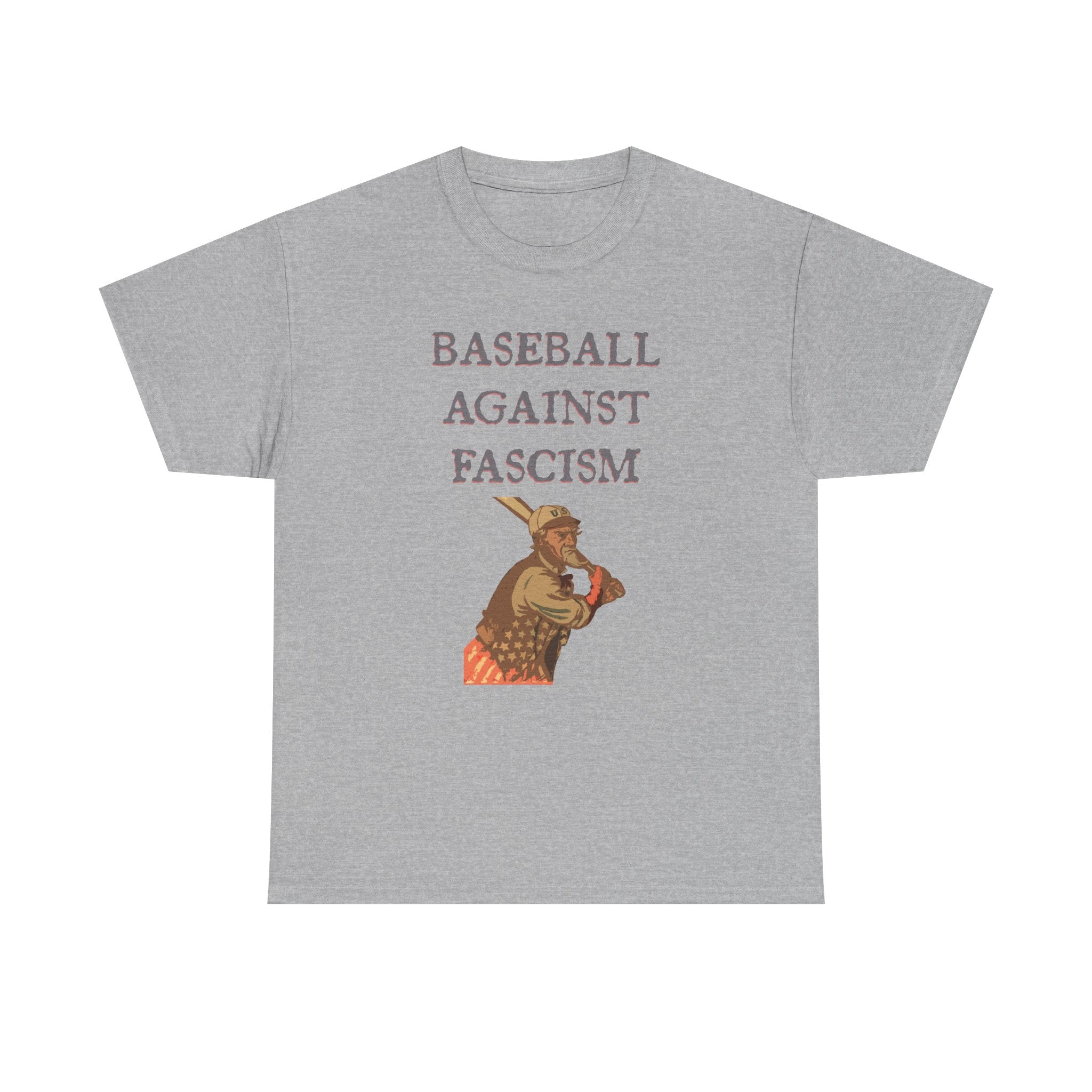 Unc Sam Baseball Against Fascism Tee