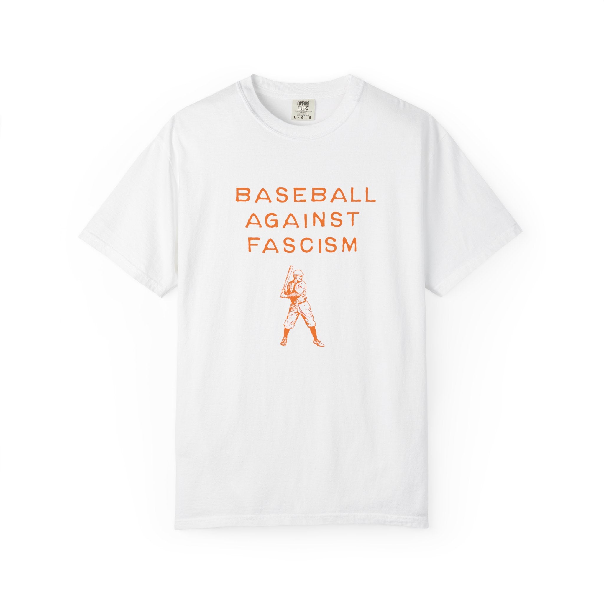 Baseball Against Fascism, Big Apple Night, Unisex Garment-Dyed T-shirt