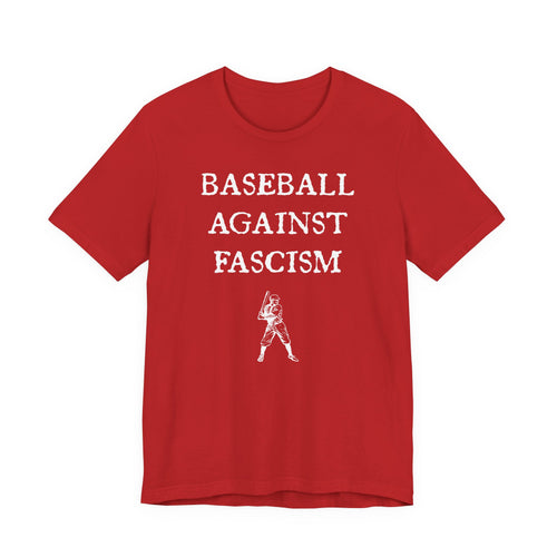 Baseball Against Fascism Unisex Jersey Short Sleeve Tee