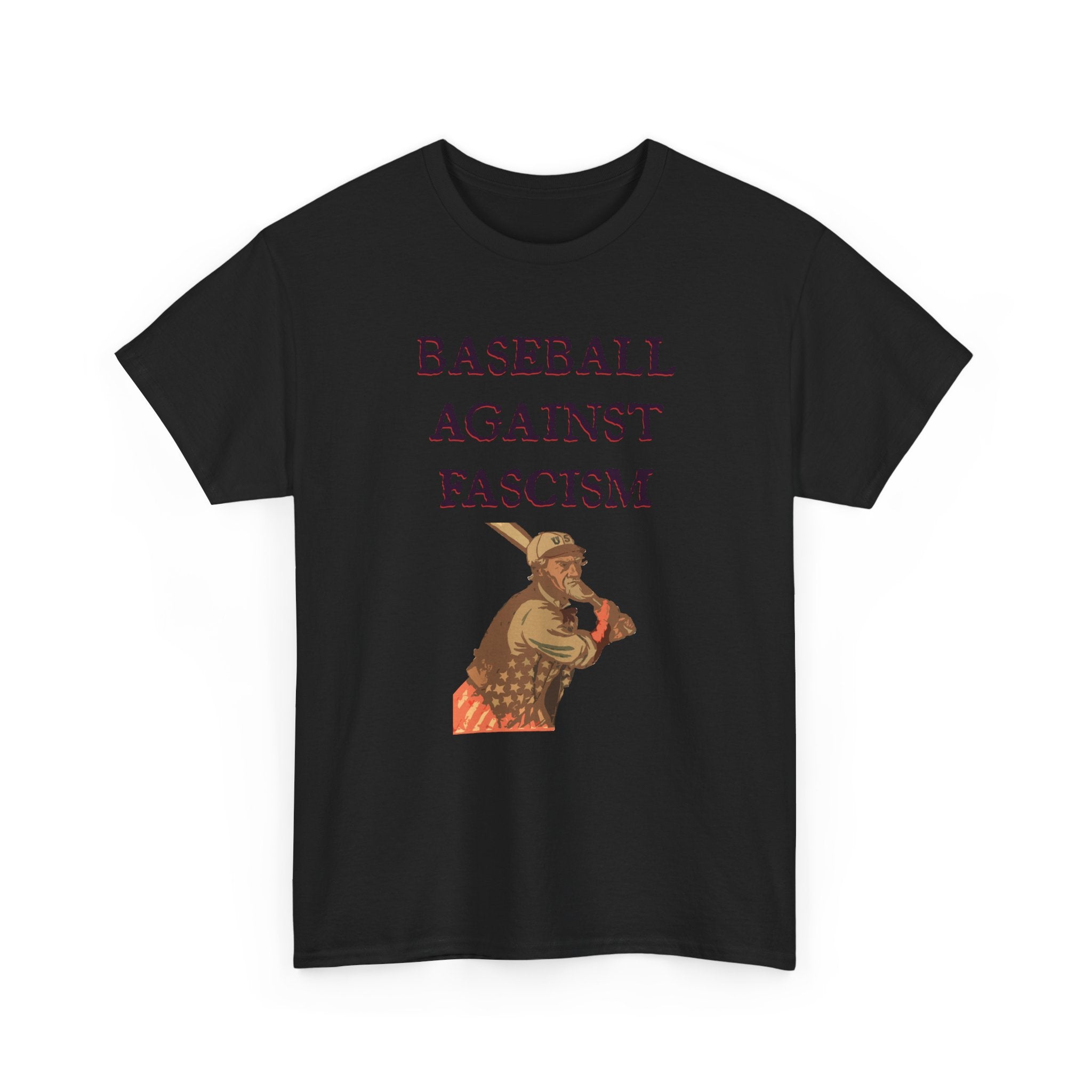 Unc Sam Baseball Against Fascism Tee