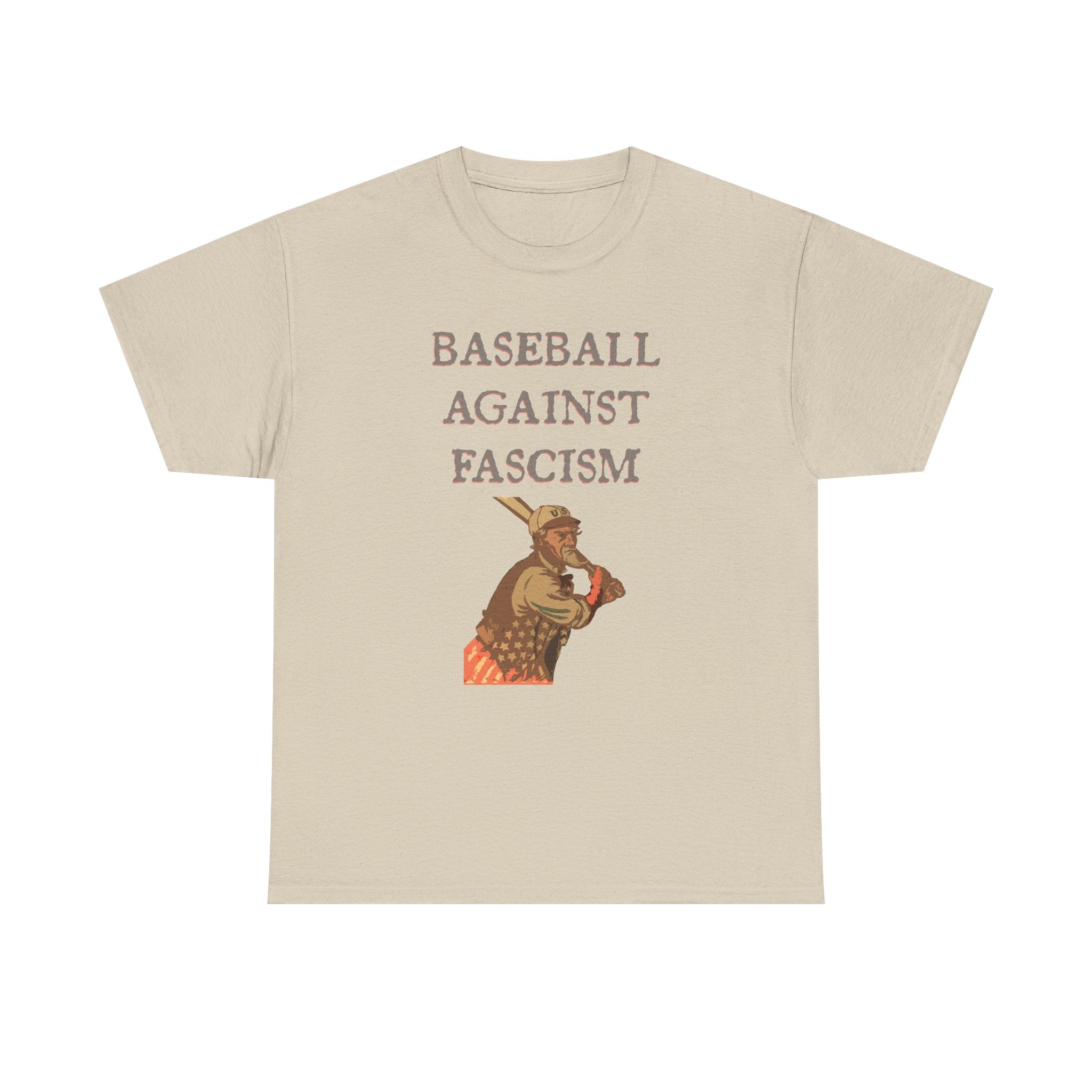 Unc Sam Baseball Against Fascism Tee